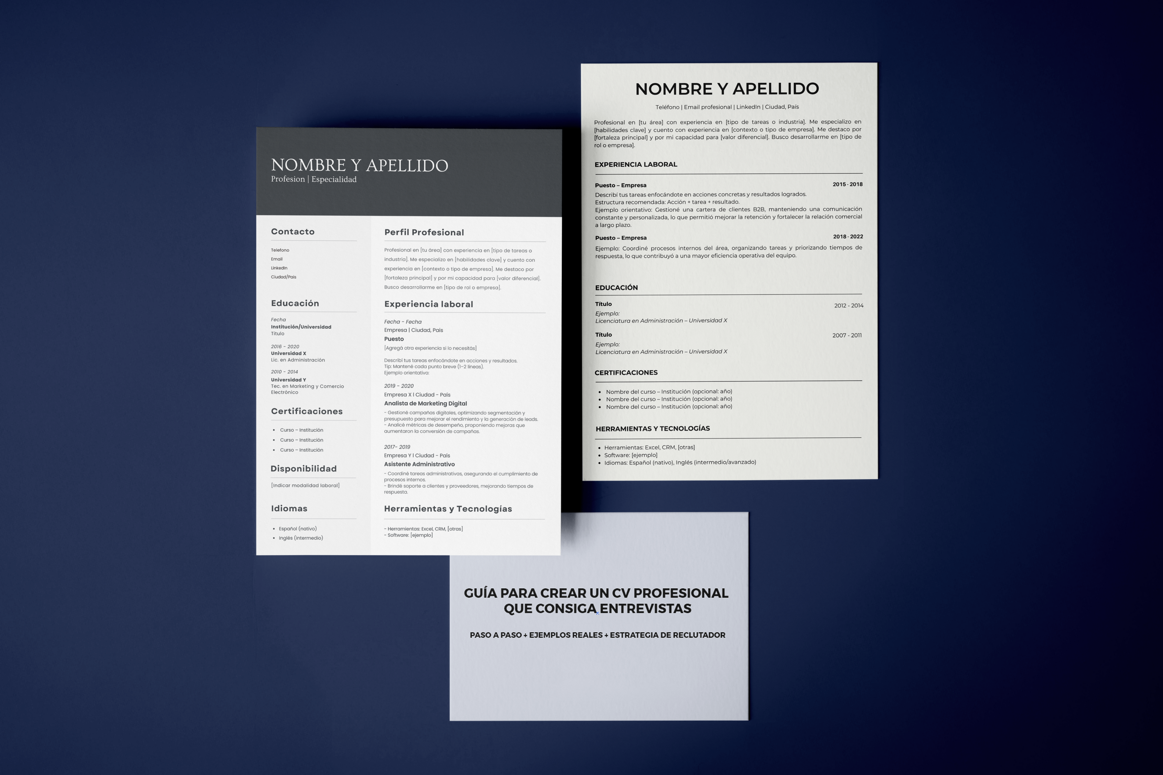 Plantillas de CV en Canva | Kit Profesional CC Studio